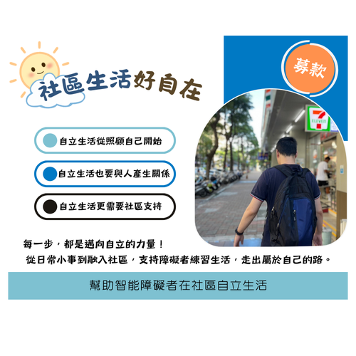 255803 社區生活好自在~幫助智能障礙者在社區自立生活